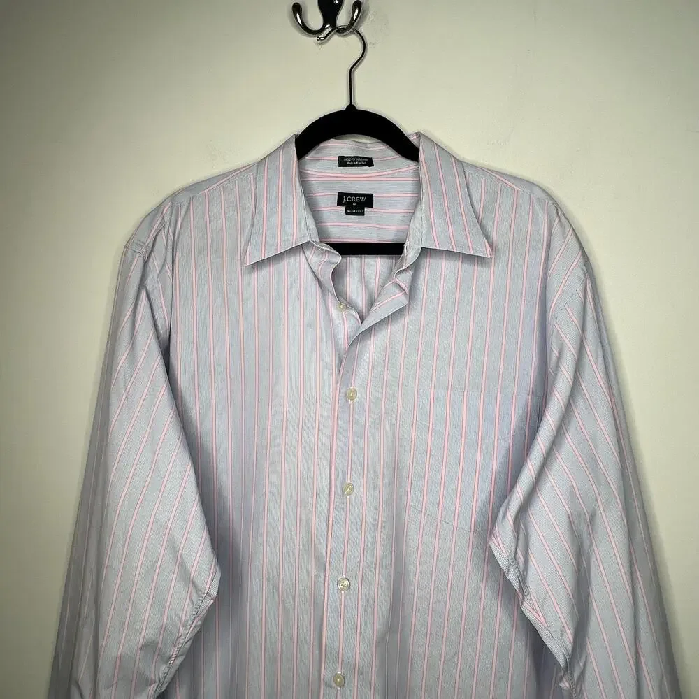 J. Crew Mens Long Sleeve Button Down Size XL